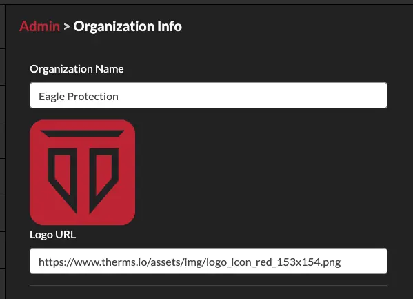 Organization Logo form