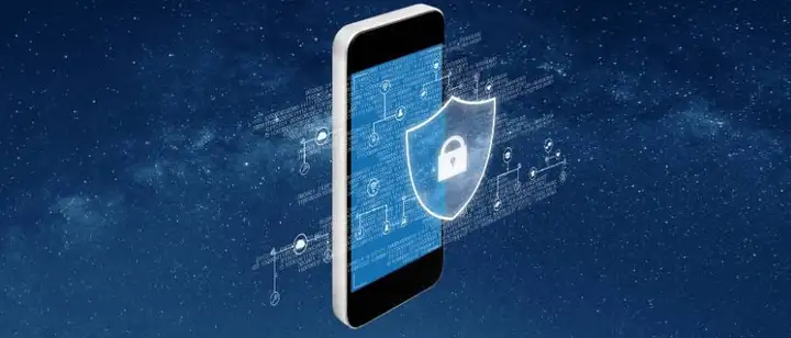 phone with lock over the screen